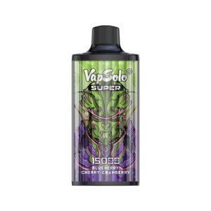 Vapsolo Super 15000 Puffs Engangsdamp blåbær kirsebær tranebær