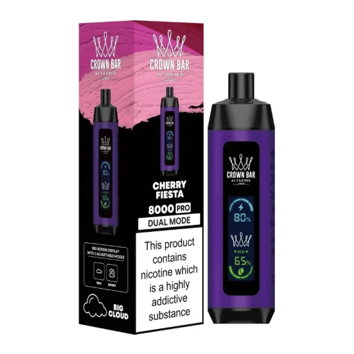 Al Fakher Crown Bar Pro 8000 Cherry Fiesta