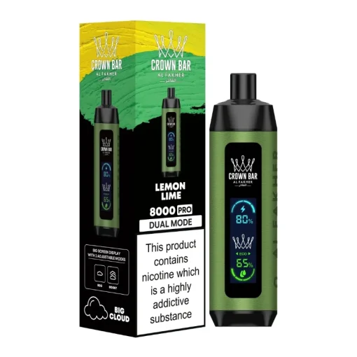 Al Fakher Crown Bar Pro 8000 Lemon Lime