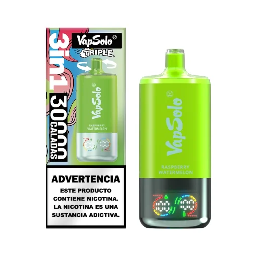 Vapsolo Triple 30000 Βατόμουρο Καρπούζι Μάνγκο Ροδάκινο Φράουλα Ακτινίδιο