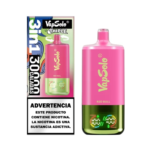 Vapsolo Triple 30000 Καρπούζι Ice Red Bull Φράουλα Ακτινίδιο