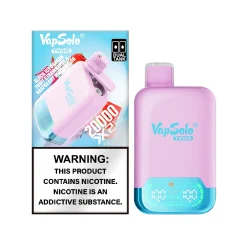 Vapsolo Twins 20000 Svart is drakfrukt jordgubbar hallon vattenmelon