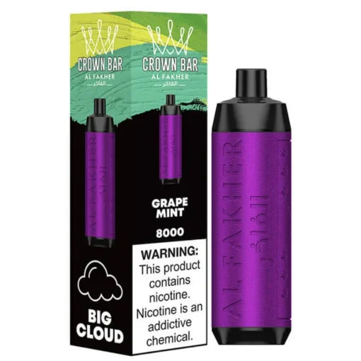 Al Fakher Crown Bar 8000 Uva Menta
