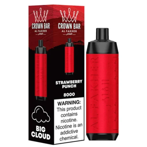Al Fakher Crown Bar 8000 Ponche de Fresa