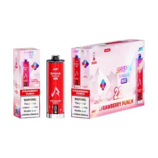 JNR Shisha Hookah Max 22000 Strawberry Punch