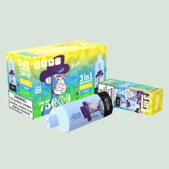 Bang King Triple 75K Blue Razz Cherry & Cool Mint & Peach Mango
