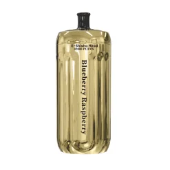 Bang Gold Verdampfer mit der Geschmacksrichtung "Blueberry Raspberry" mit 42.000 Zügen und einem E-Shisha-Kopf-Design.