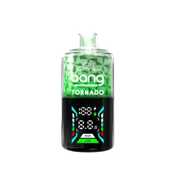 Bang Tonardo 40000 Puffs Vape Wholesale 21 Bang Tornado disposable vape with Double Apple flavor, featuring a digital display and branding text