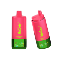 Vapsolo Triple Pro 60000 Puffs Vape descartável 32 Dois vaporizadores Vapsolo Triple Pro 60000 cor-de-rosa e verdes com a marca de sabor “Strawberry Mango”, apresentando um design elegante e cores vibrantes.