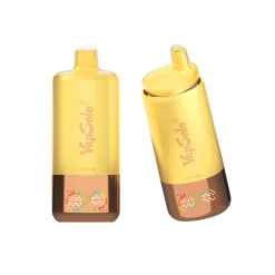 Vapsolo Triple Pro 60000 Puffs Vape descartável 29 Vape descartável Vapsolo Triple Pro 60000 Puffs em amarelo vibrante e castanho, com texto da marca