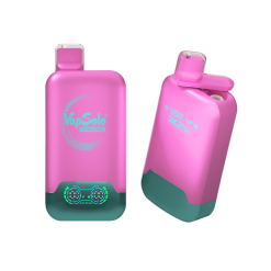 Vapsolo Twins Pro 50000 Puffs Wegwerp Vape Groothandel 36 Roze Vapsolo Twins Pro 50000 vape apparaat met een levendig ontwerp met zichtbare branding en smaakopties zoals Strawberry, Raspberry, Cherry Ice en Grape Ice.