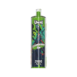 Uwin Shisha Hookah Crystal 20000 Puffs Vape Groothandel 21 Uwin Shisha Hookah met 20000 puffs met levendige Strawberry Kiwi smaak ontwerp en opvallende graphics.