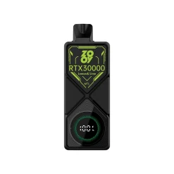 Zooy RTX 30000 Puffs Einweg Vape Großhandel 15 Zooy RTX30000 Lemon & Lime Vape-Gerät mit einer digitalen Anzeige, die 100% Akkulaufzeit.