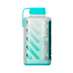 Vozol Gear Power 20000 Puffs 50mg Einweg Vape Großhandel 27 Vozol Gear Power 20000 Einwegdampfer in der Geschmacksrichtung Double Apple Ice, mit einem coolen tealen Design mit diagonalen Akzenten und klarem Branding.