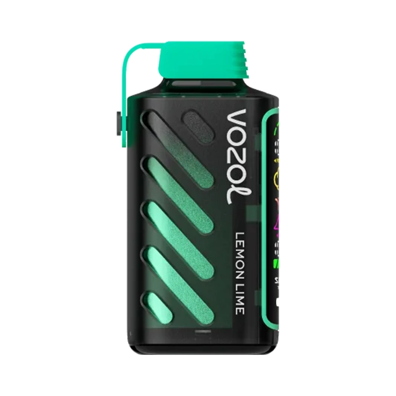 Vozol Gear Power 20000 Puffs 50mg Einweg Vape Großhandel 20 Vozol Gear Power 20000 portable charger featuring a stylish black and green design with visible 'Vozol' branding and 'Lemon Lime' text.