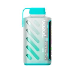 Vapeador desechable Vozol Gear Power 20000 en sabor Watermelon Ice, con un elegante diseño verde azulado con detalles diagonales y marca visible.
