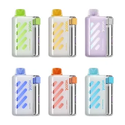 Six Vozol Vist 40000 disposable vapes featuring vibrant designs and flavors including Watermelon Ice, Mango Ice, Strawberry Ice, Love 777, Cherry Cola, and Blue Razz Ice.