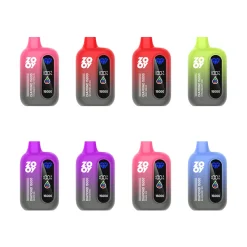 Eight colorful Zooy Diamond 15000 disposable vapes, featuring brand logo, diamond graphic, and juice level indicator.