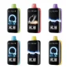 ELFBAR Moon Night 40000 Puffs Vape Desechable Mayorista 28 Seis vapeadores desechables ELFBAR Moon Night en diferentes colores (verde, rojo, morado, azul, amarillo), cada uno con una ilustración de “luna/noche” con temática espacial sobre una cara negra con la marca “ELFBAR” y barras indicadoras de líquido/energía. Se estiman 40.000 caladas por dispositivo.