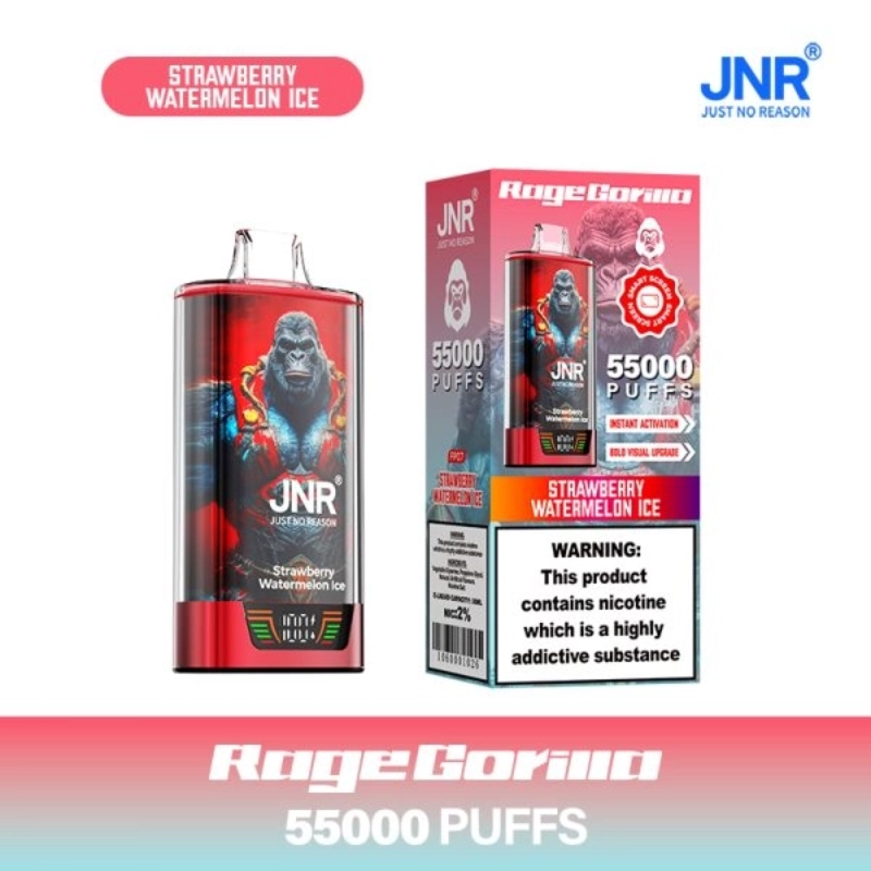 JNR Rage Gorilla 55000 Puffs Disposable Vape Wholesale 30 Jnr Rage Gorilla 55k Puffs eper görögdinnye Icex