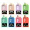 Razz Bar 40000 Puffs Wegwerp Vape Groothandel 29 Acht kleurrijke Rave Bar Twins 4000 puffs wegwerp vapes in verschillende pastel- en felle kleuren, elk met een roterende mondstukindicator en een LED-scherm aan de voorkant met puff- en statuspictogrammen.