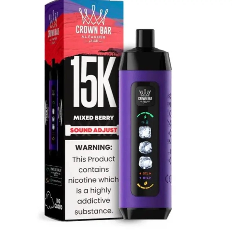 AL Fakher Crown Bar Ice Adjust 15K Disposable Vape Wholesale 3 AL Fakher Crown Bar Ice Adjust 15K Disposable Vape Wholesale - Image 3