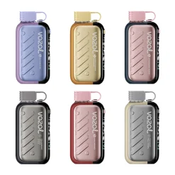 Home 13 Six VOZOL Gear disposable vapes in various colors, featuring flavors like Blackberry Blueberry Ice, Mango Passion, and Red Bull Kiwi.