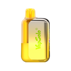 Vapsolo Mars 40K-50K Puffs Disposable Vape 20 Vapsolo disposable vape device with lemon lime flavor, showcasing a sleek yellow and silver design for 40K-50K puffs.